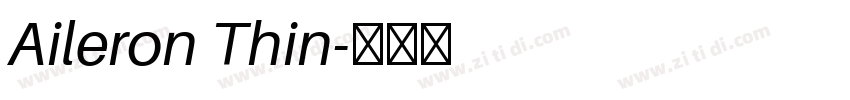 Aileron Thin字体转换
